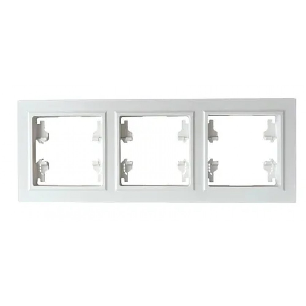 Рамка 3-я белая горизонтальная U1A-031 SoftTouch AWS