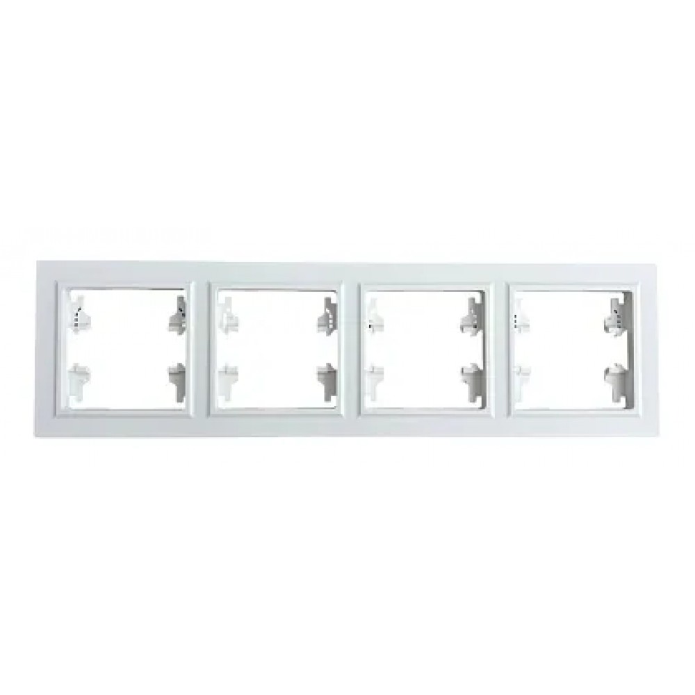 Рамка 4-я белая горизонтальная U1A-030 SoftTouch AWS