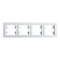 Рамка 4-я белая горизонтальная U1A-030 SoftTouch AWS