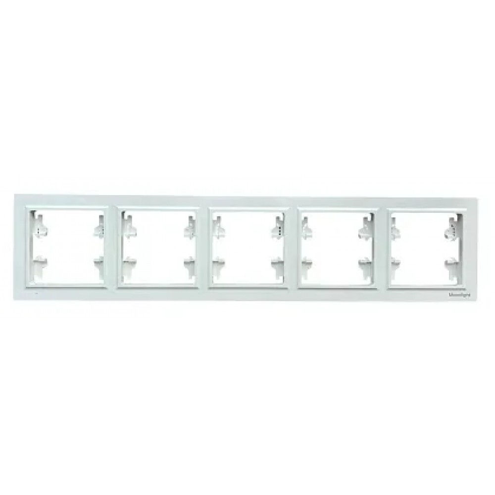 Рамка 5-я белая горизонтальная U1A-032 SoftTouch AWS