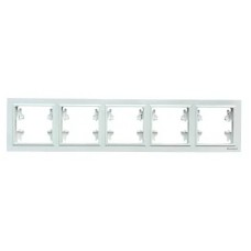 Рамка 5-я белая горизонтальная U1A-032 SoftTouch AWS