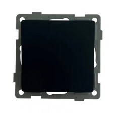Выключатель 1-кл. чёрный U2B-001-1 SoftTouch AWS