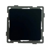 Выключатель 1-кл. проходной чёрный U2B-001-2 SoftTouch AWS