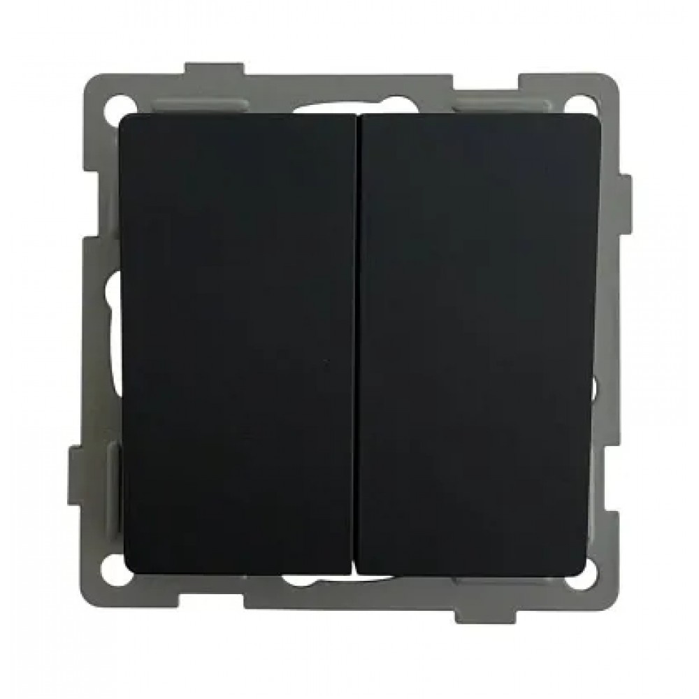 Выключатель 2-кл. проходной чёрный U2B-002-2 SoftTouch AWS Выключатель 2-кл. проходной чёрный U2B-002-2 SoftTouch AWS