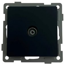 Розетка 1-я TV чёрная U2B-013 SoftTouch AWS