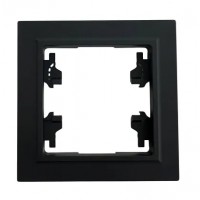 Рамка 1-я чёрная U2B-028 SoftTouch AWS
