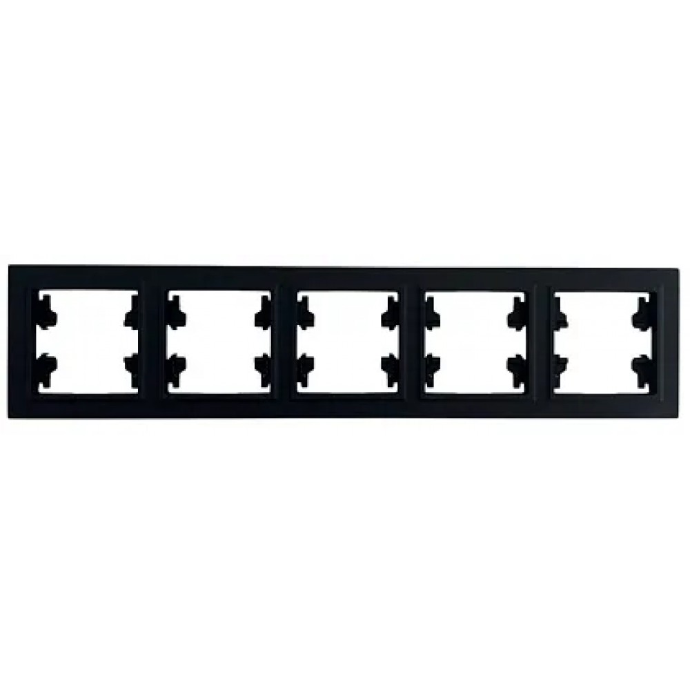 Рамка 5-я чёрная горизонтальная U2B-032 SoftTouch AWS