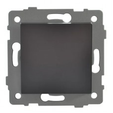 Выключатель 1-кл. проходной чёрный A-003B AWS