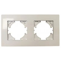 Рамка 2-я белая горизонтальная P50-2W AWS