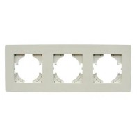 Рамка 3-я белая горизонтальная P50-3W AWS