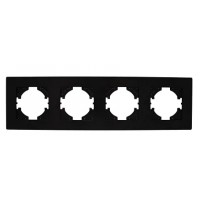 Рамка 4-я чёрная горизонтальная P50-4B AWS