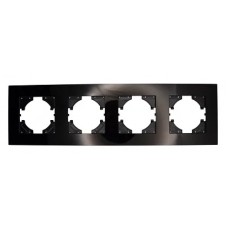 Рамка 4-я чёрная горизонтальная (стекло) G50-4B AWS