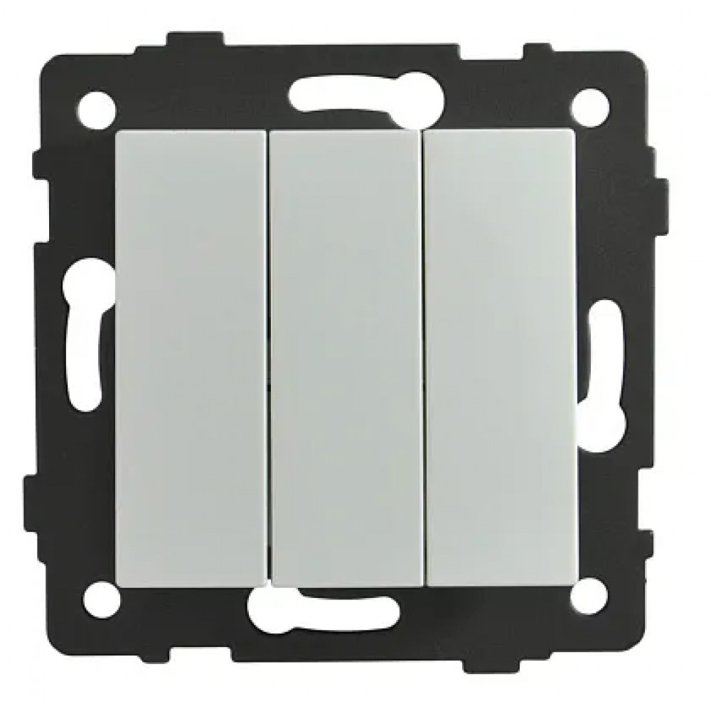 Выключатель 3-кл. белый A-015W AWS Выключатель 3-кл. белый A-015W AWS