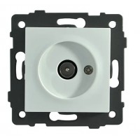 Розетка 1-я TV белая A-035W AWS