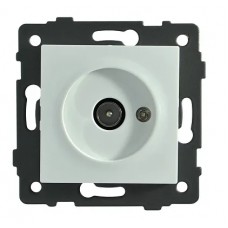 Розетка 1-я TV белая A-035W AWS