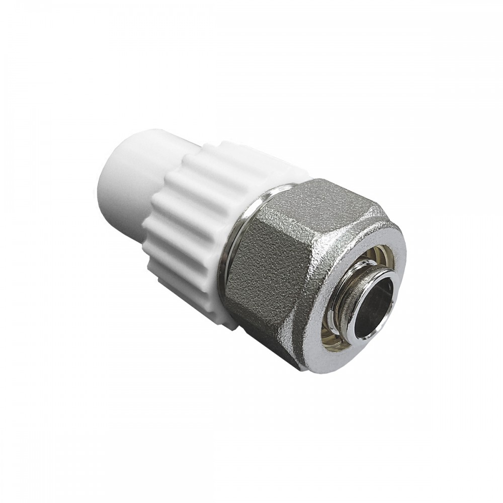 ППР Ниппель комбинированный 20х16 для PERT серый (200/50) 10142016Г