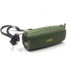Колонка KIMISO KM-223 цвет-зеленый Bluetooth+USB+радио+4 динамика+светомузыка+аккумулятор+Power Bank