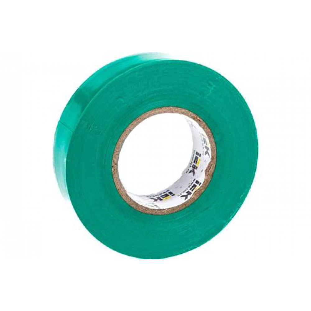 Изолента (0.13мм*19мм*20м)зеленая (L-ON)