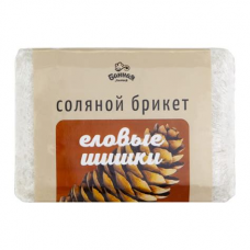 Брикет соляной для бани и сауны Еловые шишки 1200г (11-531)