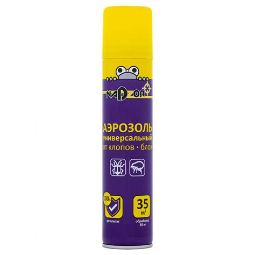 Аэрозоль от клопов и блох 200 мл Nadzor DIHOOKL1 115615 Аэрозоль от клопов и блох 200 мл Nadzor DIHOOKL1 115615