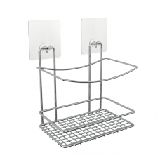 Полка д/ванной прямая Kleber Lite силикон. крепление KLE-LT033