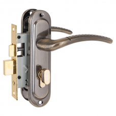 Замок врезной Стандарт 132/50В вертушка АВ ст.бронза с ц/мех с/руч (4855)