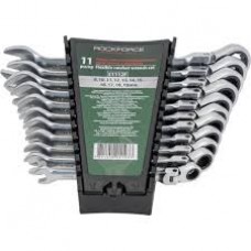 Набор ключей  9шт рожково-накидные с трещеткой и шарниром RF-1092F 11499