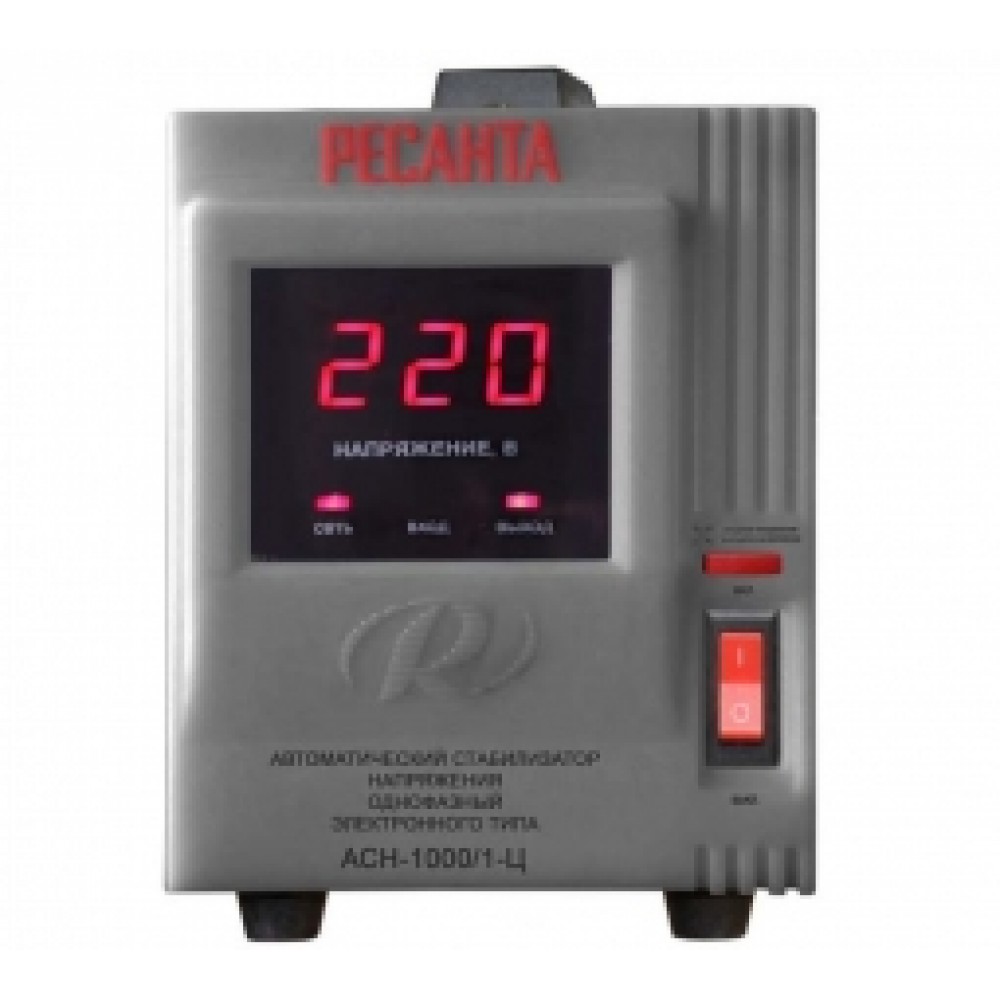 Стабилизатор АСН- 1 000Д/1-Ц Ресанта Стабилизатор АСН- 1 000Д/1-Ц Ресанта
