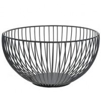 Фруктовница Brownie 20х10см черная 361-755