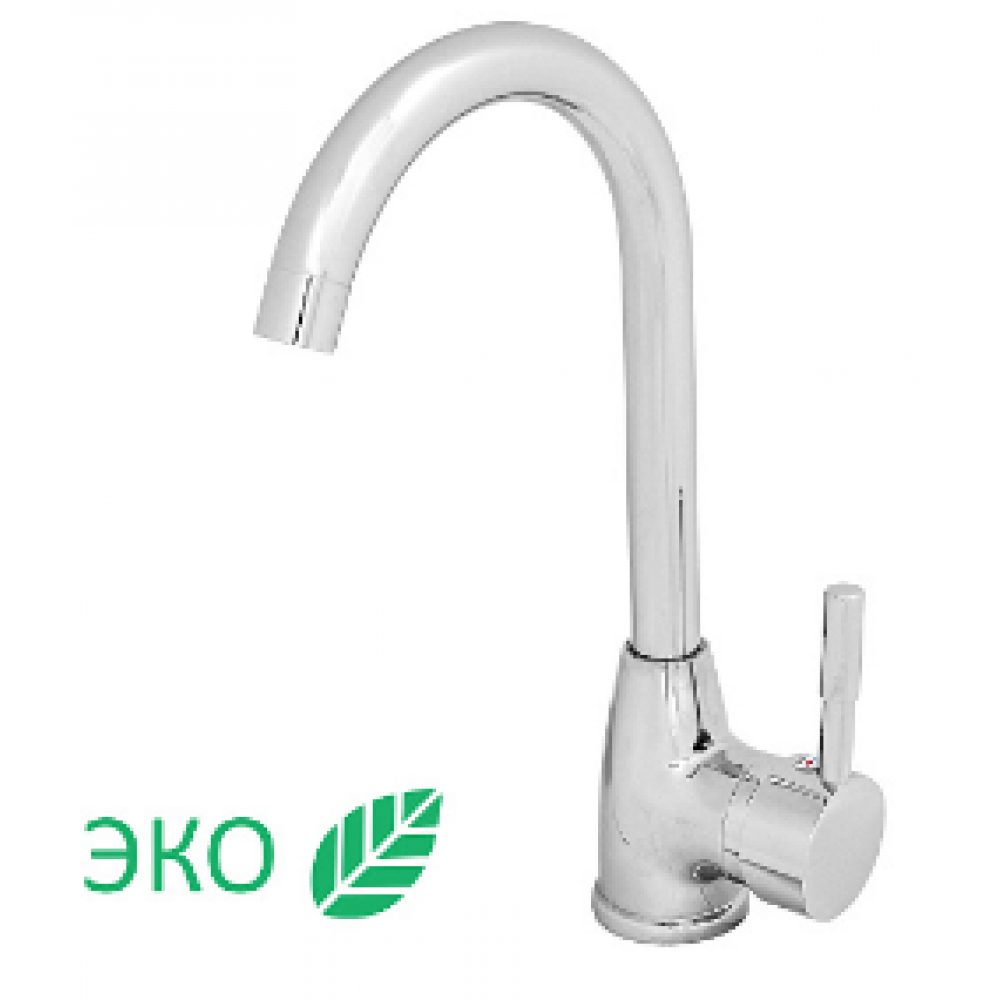 Смеситель для кухни ROEGEN 40мм,на гайке с боковой штыревой ручкой RD014U
