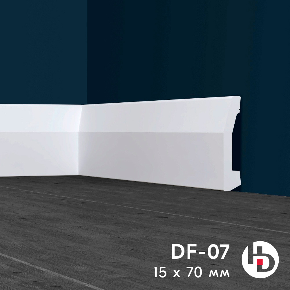 Плинтус напольный ударопрочный  70*15*2000 HDXPS DF07