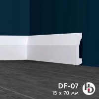 Плинтус напольный ударопрочный  70*15*2000 HDXPS DF07