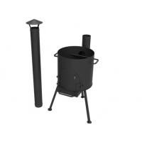 Удлинение трубы для печи под казан 40см