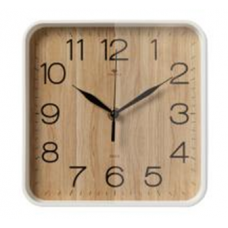 Часы настенные квадрат 19х19см, корпус белый "Дерево" "Рубин" 1918-112W Часы настенные квадрат 19х19см, корпус белый "Дерево" "Рубин" 1918-112W