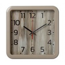 Часы настенные квадрат 29х29см, корпус бежевый "Текстура дерево" "Рубин" 7667-013 Часы настенные квадрат 29х29см, корпус бежевый "Текстура дерево" "Рубин" 7667-013