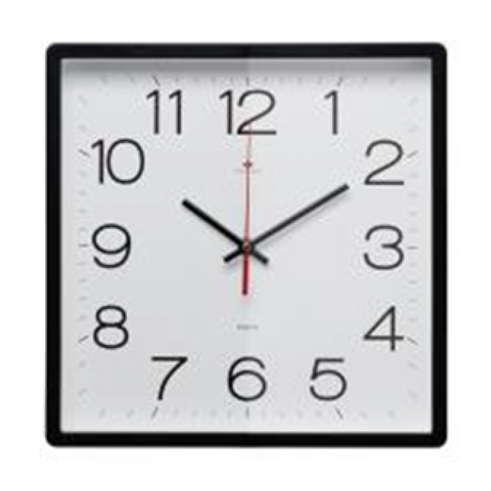 Часы настенные квадрат 30х30см, корпус черный "Классика" "Рубин" 3028-141B Часы настенные квадрат 30х30см, корпус черный "Классика" "Рубин" 3028-141B