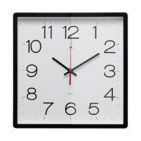 Часы настенные квадрат 30х30см, корпус черный "Классика" "Рубин" 3028-141B