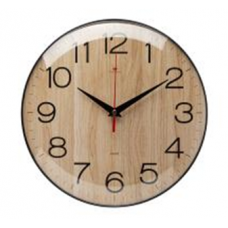 Часы настенные круг d=25см, основание черное "Текстура дерева" "Рубин" 2526-003 Часы настенные круг d=25см, основание черное "Текстура дерева" "Рубин" 2526-003