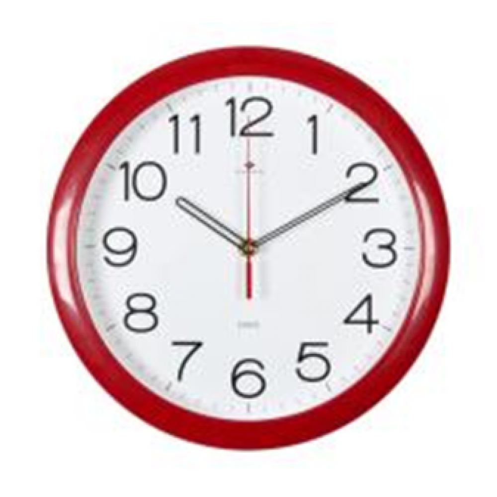 Часы настенные круг d=29см, корпус красный "Классика""Рубин" 6026 R Часы настенные круг d=29см, корпус красный "Классика""Рубин" 6026 R
