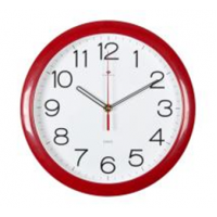 Часы настенные круг d=29см, корпус красный "Классика""Рубин" 6026 R