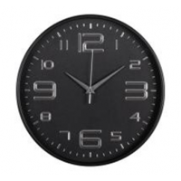 Часы настенные круг d=30см, корпус чёрный, "Классика", "Рубин" 3015-003