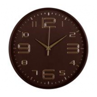 Часы настенные круг d=30см, корпус коричневый, "Классика", "Рубин" 3015-004