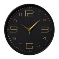 Часы настенные круг d=30см, корпус чёрный, "Классика", Рубин 3015-005