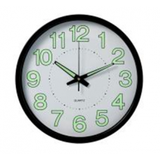 Часы настенные круг d=30см, корпус черный "Светящиеся", Рубин 3027-031 Часы настенные круг d=30см, корпус черный "Светящиеся", Рубин 3027-031