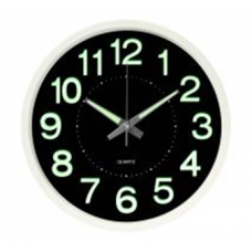 Часы настенные круг d=30см, корпус белый "Светящиеся", Рубин 3027-032 Часы настенные круг d=30см, корпус белый "Светящиеся", Рубин 3027-032