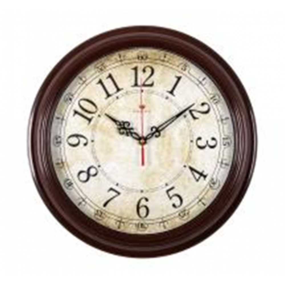 Часы настенные круг d=35см, корпус коричневый "Ретро классика" "Рубин" 3527-122 Часы настенные круг d=35см, корпус коричневый "Ретро классика" "Рубин" 3527-122