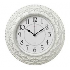 Часы настенные круг d=38см, корпус белый с серебром "Классика" "Рубин" 3825-006 Часы настенные круг d=38см, корпус белый с серебром "Классика" "Рубин" 3825-006