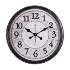 Часы настенные круг d=49,5см, корпус черный с серебром "Лофт" "Рубин" 4844-005 Часы настенные круг d=49,5см, корпус черный с серебром "Лофт" "Рубин" 4844-005