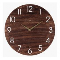 Часы настенные деревянные, d=35см, открытая стрелка, "Классика" Рубин 3503-001