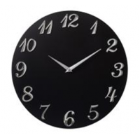 Часы настенные интерьерные из МДФ, d=35 см, черный "Классика" " Рубин 3539-001